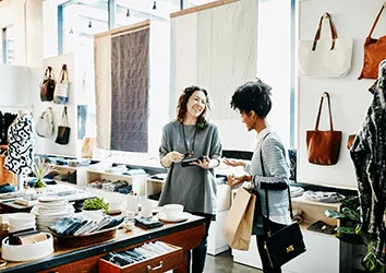 Textile studio in a small business